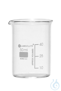 Bechergläser. niedrige Form. aus Borosilikatglas 3.3. mit dauerhafter....