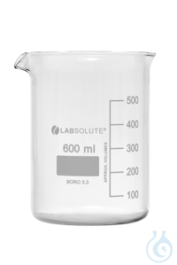 Bechergläser. niedrige Form. aus Borosilikatglas 3.3. mit dauerhafter....