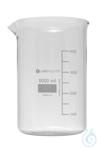 Bechergläser. niedrige Form. aus Borosilikatglas 3.3. mit dauerhafter....