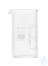 Bechergläser. hohe Form. aus Borosilikatglas 3.3. mit dauerhafter....