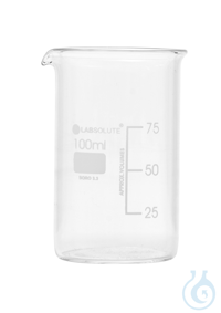 Bechergläser. hohe Form. aus Borosilikatglas 3.3. mit dauerhafter....