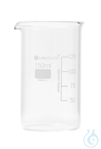 Bechergläser. hohe Form. aus Borosilikatglas 3.3. mit dauerhafter....