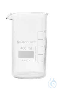 Bechergläser. hohe Form. aus Borosilikatglas 3.3. mit dauerhafter....