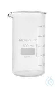 Bechergläser. hohe Form. aus Borosilikatglas 3.3. mit dauerhafter....