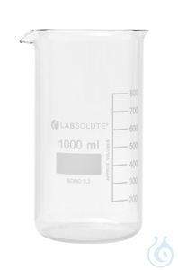 Bechergläser. hohe Form. aus Borosilikatglas 3.3. mit dauerhafter....