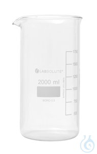 Bechergläser. hohe Form. aus Borosilikatglas 3.3. mit dauerhafter....