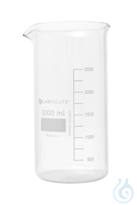 Bechergläser. hohe Form. aus Borosilikatglas 3.3. mit dauerhafter....