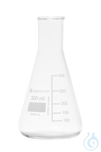 Erlenmeyerkolben. Enghals. aus Borosilikatglas 3.3. mit dauerhafter....