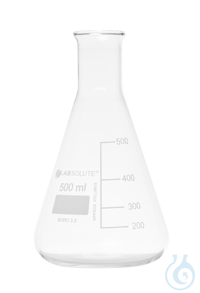 Erlenmeyerkolben. Enghals. aus Borosilikatglas 3.3. mit dauerhafter....