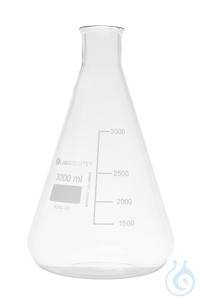 Erlenmeyerkolben. Enghals. aus Borosilikatglas 3.3. mit dauerhafter....