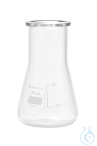 Erlenmeyerkolben. Weithals. aus Borosilikatglas 3.3. mit dauerhafter....