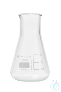 Erlenmeyerkolben. Weithals. aus Borosilikatglas 3.3. mit dauerhafter....