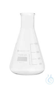 Erlenmeyerkolben. Weithals. aus Borosilikatglas 3.3. mit dauerhafter....