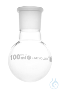 Einhals-Rundkolben, 100 ml, NS 29/32, aus Borosilikatglas 3.3, ohne Stopfen,...