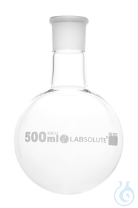 Einhals-Rundkolben, 500 ml, NS 29/32, aus Borosilikatglas 3.3, ohne Stopfen,...
