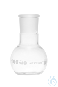 Stehkolben. Einhals. 100 ml. NS 29/32. Borosilikatglas 3.3. klar. ohne...