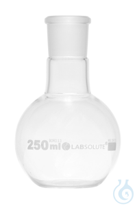 Stehkolben, Einhals, 250 ml, NS 29/32, Borosilikatglas 3.3, klar, ohne...
