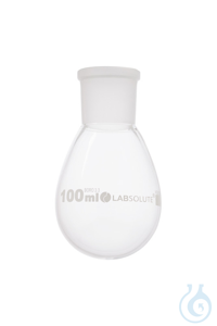 Verdampferkolben, birnenförmig,100 ml, NS 29/32, Borosilikatglas 3.3, weiße...