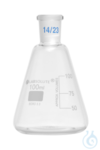 Erlenmeyerkolben. mit Normschliff. Borosilikatglas 3.3. mit dauerhafter....