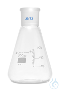 Erlenmeyerkolben. mit Normschliff. Borosilikatglas 3.3. mit dauerhafter....