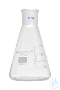 Erlenmeyerkolben. mit Normschliff. Borosilikatglas 3.3. mit dauerhafter....