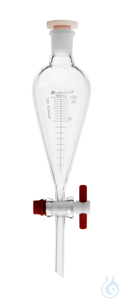Scheidetrichter. 100 ml. NS 19/26. Borosilikatglas 3.3. nach Squibb. ISO...