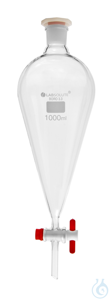 Scheidetrichter. 1000 ml. NS 29/32. Borosilikatglas 3.3. nach Squibb. ISO...