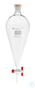 Scheidetrichter, 2000 ml, NS 29/32, Borosilikatglas 3.3, nach Squibb, ISO...