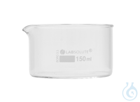 Kristallisierschale. 150 ml. Ø=80 mm. h=45 mm. aus Borosilikatglas 3.3. klar....