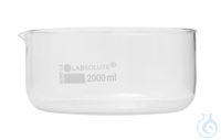 Kristallisierschale. 2000 ml. Ø=190 mm. h=90 mm. aus Borosilikatglas 3.3....