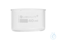 Kristallisierschale. 40 ml. Ø=50 mm. h=30 mm. aus Borosilikatglas 3.3. klar....