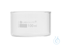 Kristallisierschale. 100 ml. Ø=70 mm. h=40 mm. aus Borosilikatglas 3.3. klar....