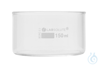 Kristallisierschale. 150 ml. Ø=80 mm. h=45 mm. aus Borosilikatglas 3.3. klar....