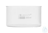 Kristallisierschale. 300 ml. Ø=95 mm. h=55 mm. aus Borosilikatglas 3.3. klar....