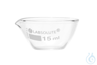Abdampfschale. 15 ml. Ø=40 mm. h=18 mm. aus Borosilikatglas 3.3. klar. gemäß...