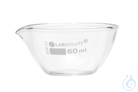 Abdampfschale. 60 ml. Ø=70 mm. h=35 mm. aus Borosilikatglas 3.3. klar. gemäß...