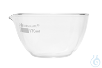 Abdampfschale. 170 ml. Ø=95 mm. h=55 mm. aus Borosilikatglas 3.3. klar. gemäß...