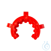 Schliffklemme. POM. NS 29/32. rot.  für Kegelschliffe. VE=1. LABSOLUTE®  VE=1...