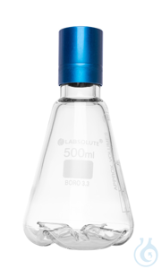 Schikanekolben. 500 ml. Erlenmeyerform. 4 Bodenschikanen. gerader Hals für...