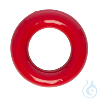 Beschwerungsring. O-Form. Ø=48 mm. Gusseisen mit Kunststoffüberzug. rot....