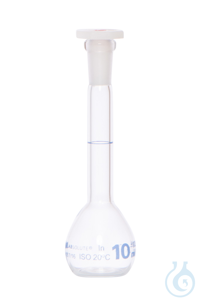 Messkolben. Klarglas. Borosilikat 3.3. 10 ml. NS 7/16. mit PE-Stopfen. Klasse...