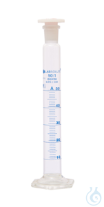 Mischzylinder. 50 ml. NS 19/26. Klasse A. aus Borosilikatglas 3.3. gemäß ISO...