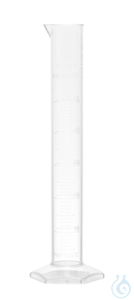 Messzylinder. 50 ml. hohe Form. Klasse A. Graduierung 0.50 ml. Höhe 200 mm....
