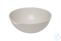 Abdampfschalen. Porzellan. halbtiefe Ausführung mit rundem Boden. 10 ml. Ø =...