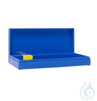 Objektträgerboxen. PS. blau. für 50 Objektträger (76x26 mm)....