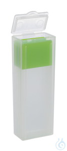 Versandbox für Objektträger. PP. neutral. bis zu 5 Objektträger 76x26 mm. mit...