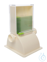 Objektträgerspender. ABS/PS. weiß. für bis zu 72 Objektträger mit max. 76x26...