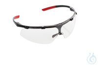 Schutzbrille light, schwarz/rot, Scheibe farblos, uv 2-1.2, LABSOLUTE®...