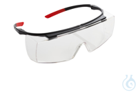 Schutzbrille vision schwarz/rot, Scheibe farblos, uv 2-1.2, LABSOLUTE®...