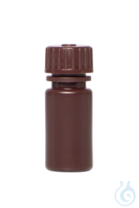 Enghals-Flaschen. braun. HDPE. 4 ml. VE=12. LABSOLUTE®  VE=12 Stück...